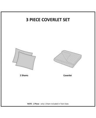 Keaton Quilted 3-Pc. Quilt Set, Full/Queen