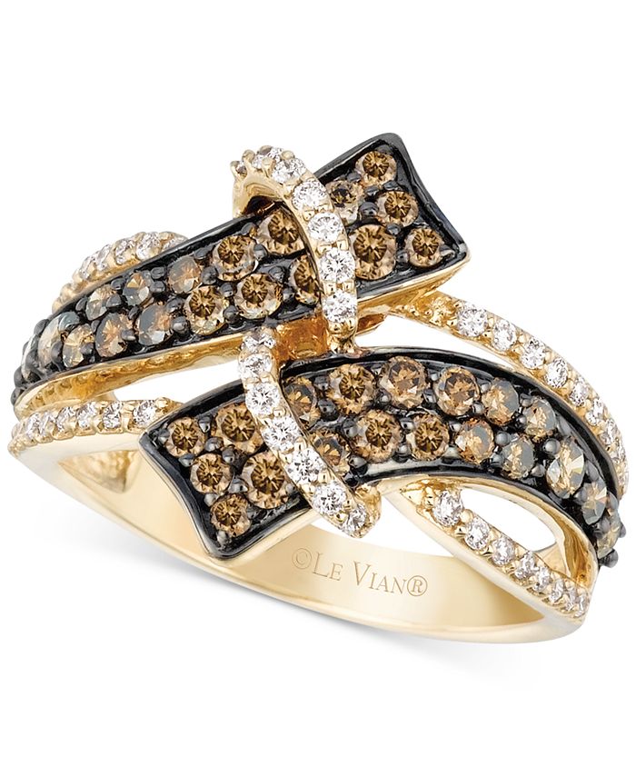 Le Vian - Chocolate Diamond (7/8 ct. t.w.) & Vanilla Diamond (1/4 ct. t.w.) Ring in 14k Gold