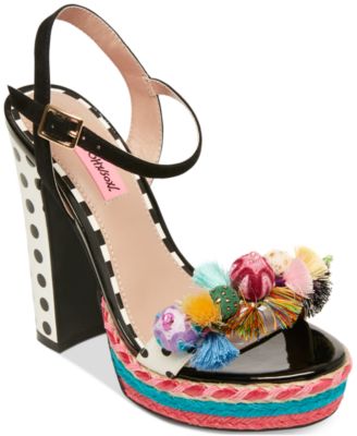 betsey johnson sandal heels