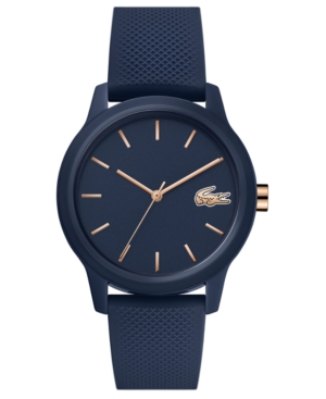 image of Lacoste Women-s 12.12 Blue Rubber Strap Watch 36mm
