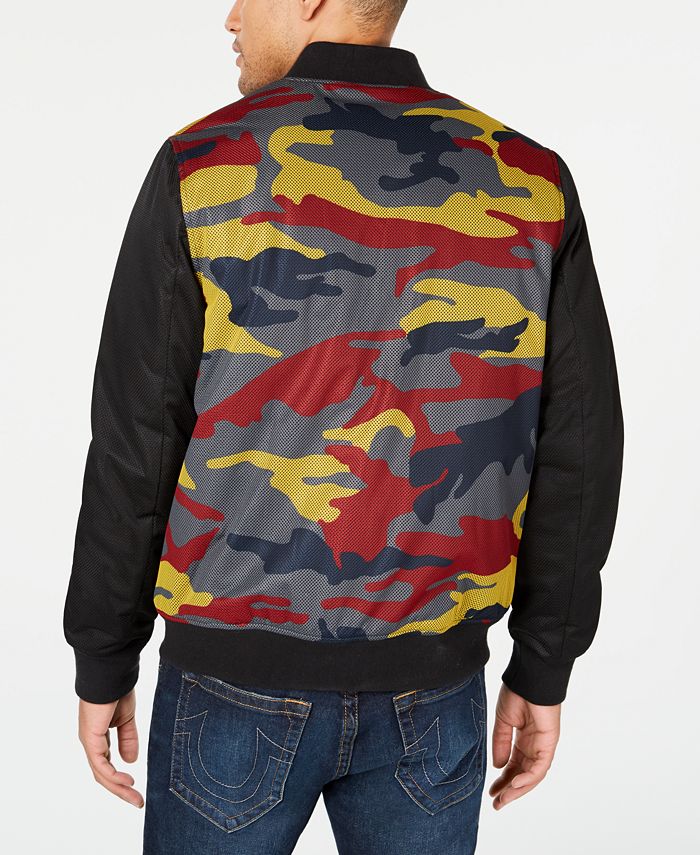 True religion top camo bomber jacket