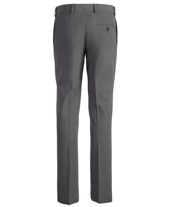 DKNY Big Boys Stretch Gray Dress Pants - Macy's