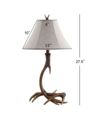 Antler Rustic Resin LED Table Lamp