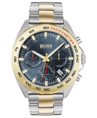 BOSS Men's Chronograph Intensity Two-Tone Stainless Steel Bracelet ...