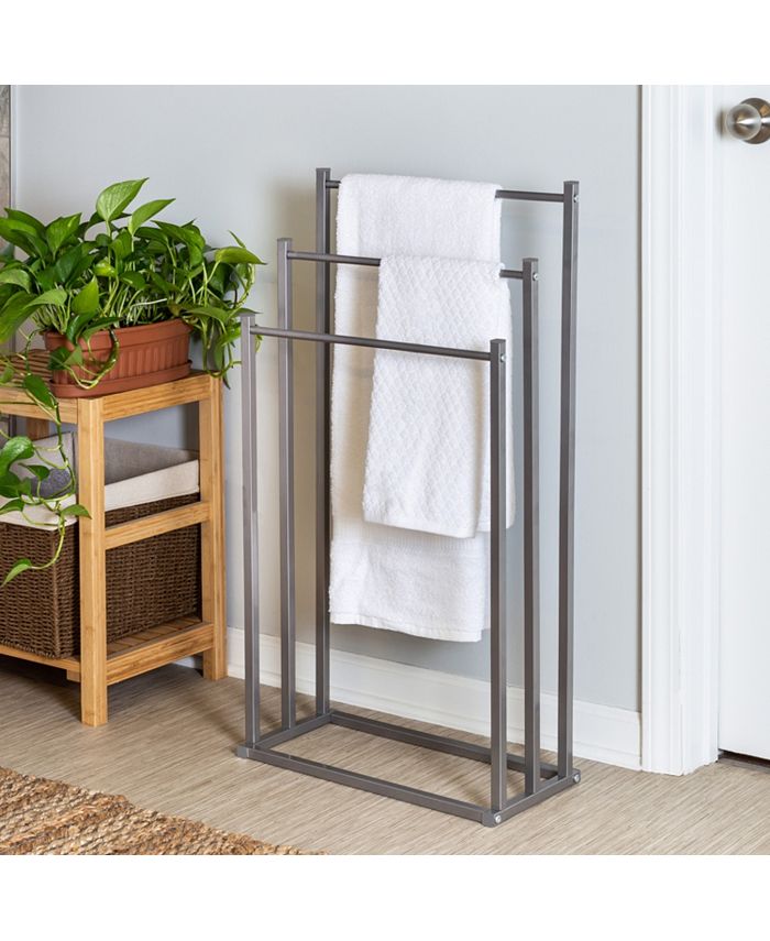 Honey Can Do 3Tier Steel Bathroom Towel Rack Macy's
