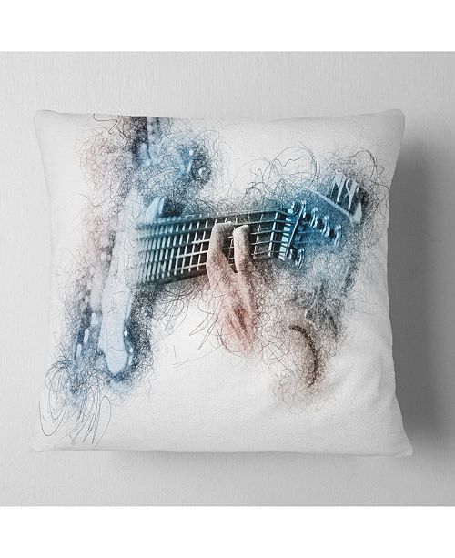 Design Art Designart Man Playing A Guitar Watercolor