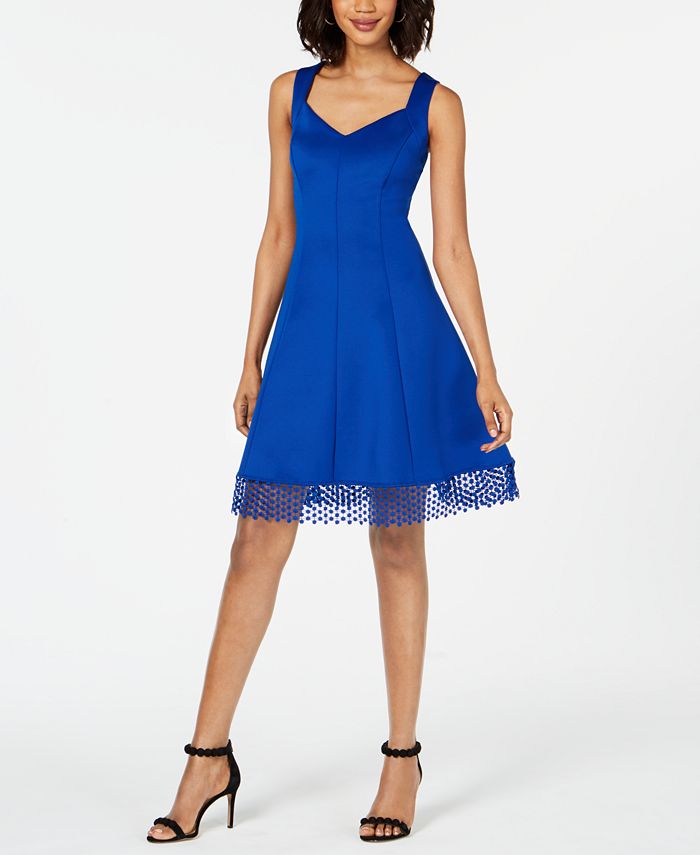 Donna ricco on sale blue dress
