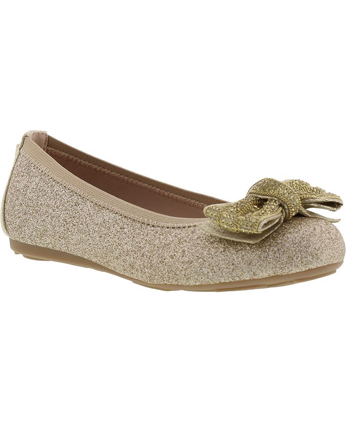Stuart Weitzman Little Big Girl Fannie Chain Glitter Dress Shoe