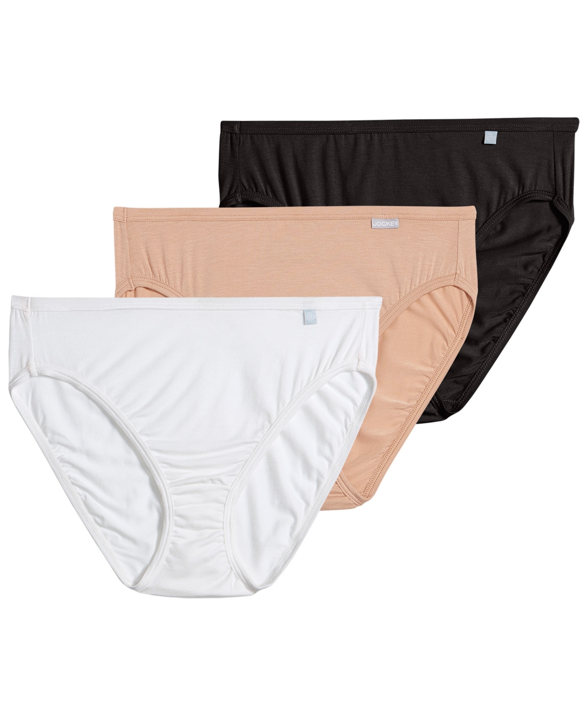 Elance Super Soft French Cut Underwear 3 Pack 2071 - BLACK/BLACK/BLACK