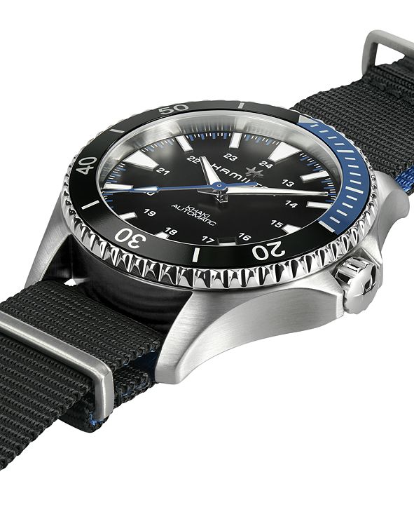Hamilton Men's Swiss Automatic Khaki Navy Scuba Black Nato ...
