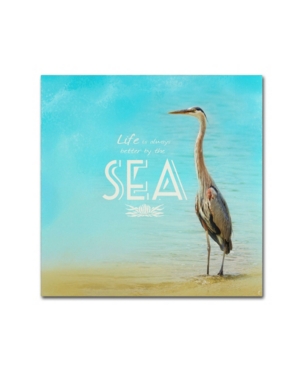 Trademark Global Jai Johnson 'life Is Better By The Sea' Canvas Art In Multi
