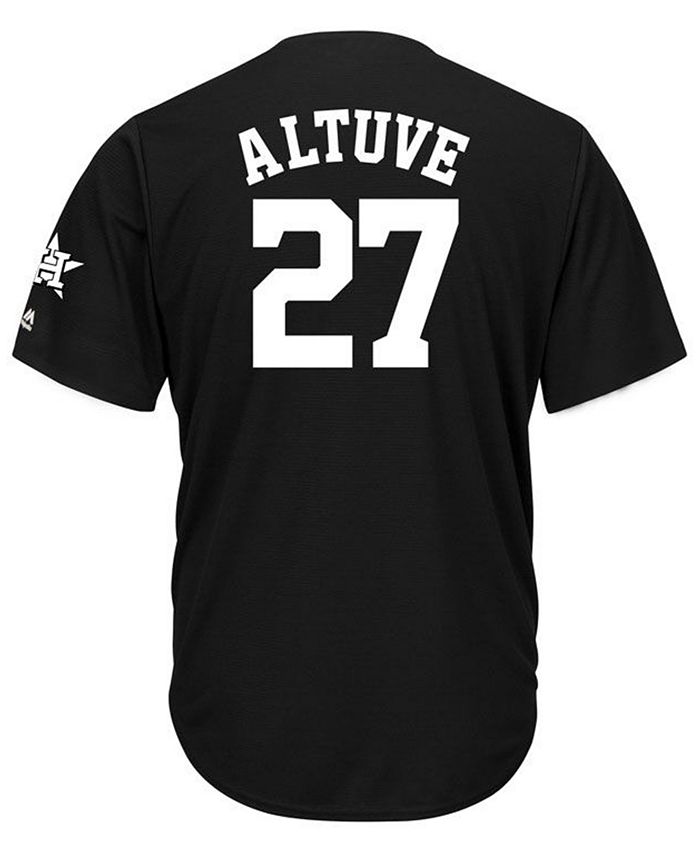 Majestic Men's Jose Altuve Houston Astros Black Tux Replica Cool