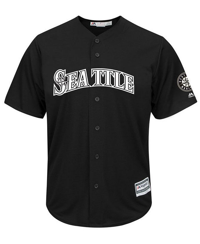 Men's Seattle Mariners Majestic Gray Official Cool Base Jersey