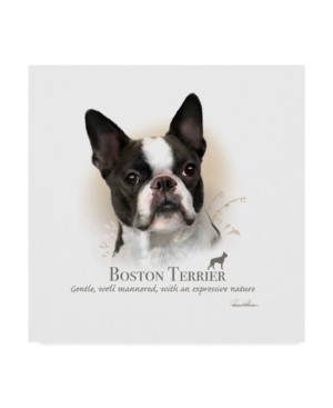 Trademark Global Howard Robinson 'boston Terrier' Canvas Art In Multi