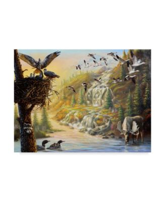 D. Rusty Rust 'No Place Like Home' Canvas Art - 24