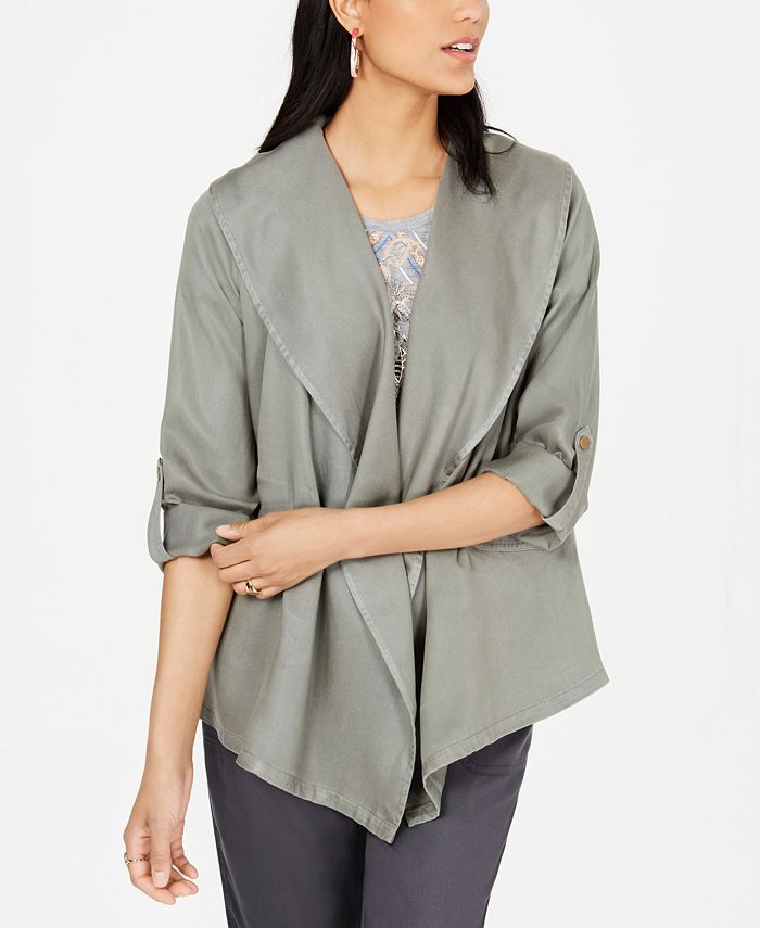 Style & Co Draped OpenFront Jacket, Created for Macy's & Reviews