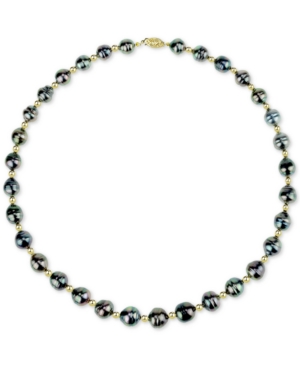 image of Cultured Baroque Tahitian Pearl (8-10mm) & Bead 18