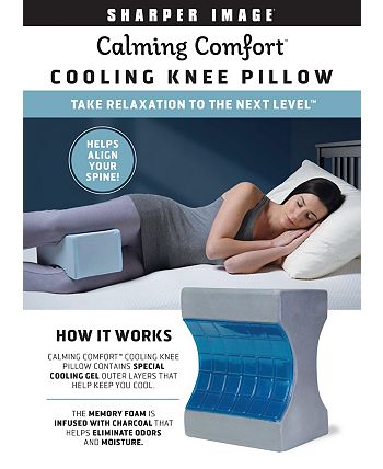 Calming Comfort Cooling Knee Pillow, Blue 