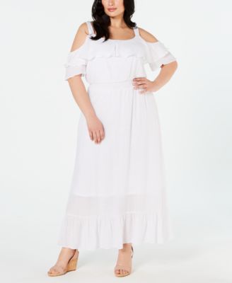 casual white dress plus size