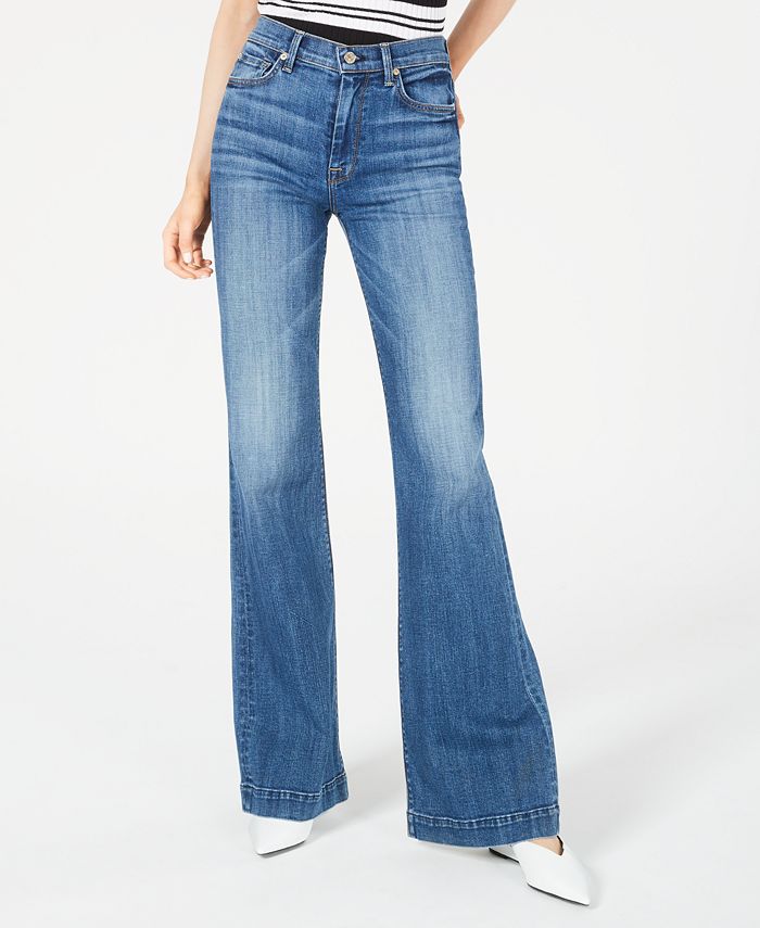 7 For All Mankind Ginger Wide-Leg Jeans - Macy's