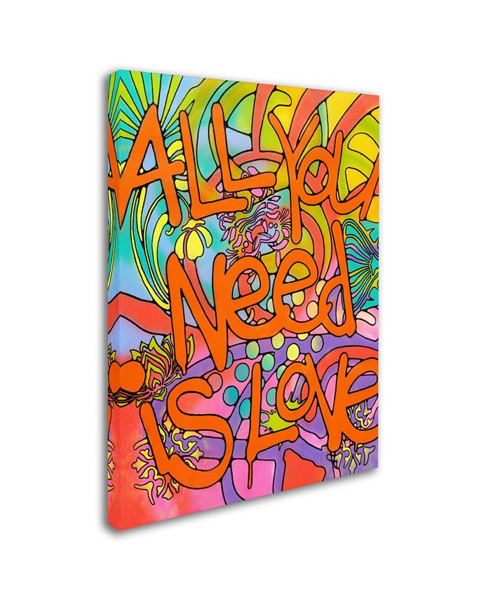 Trademark Global Dean Russo 'All you need is love' Canvas Art - 47