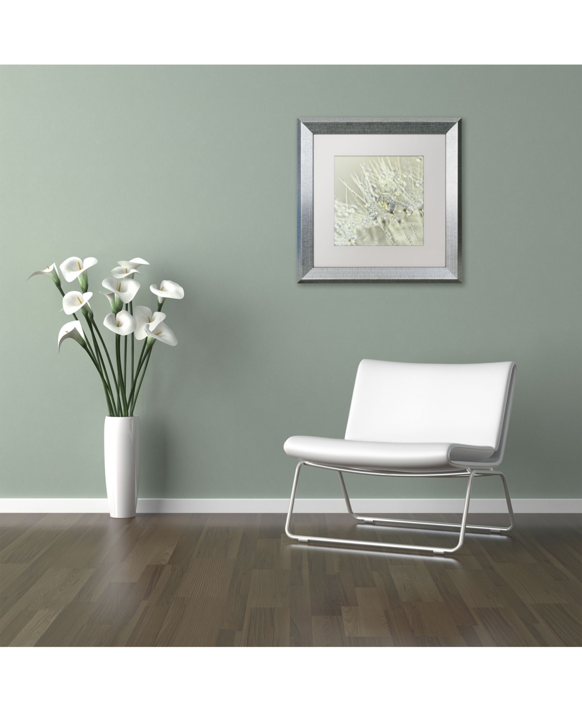 Cora Niele 'Dandelion Dew Iii' Matted Framed Art - 0.5