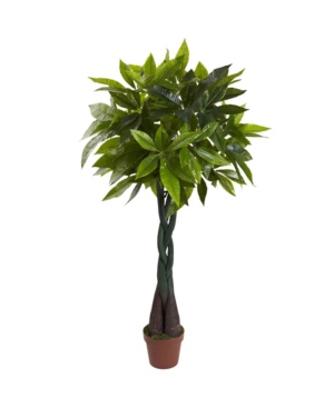 Nearly Natural 4' Money Plant In Green