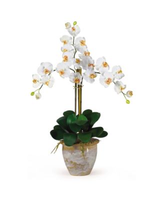 Nearly Natural - Triple Phalaenopsis Silk Orchid Flower Arrangement