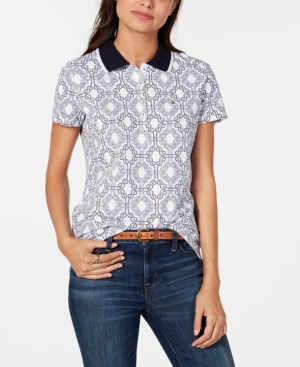 Tommy Hilfiger Printed Short-Sleeve Polo Created for Macy's