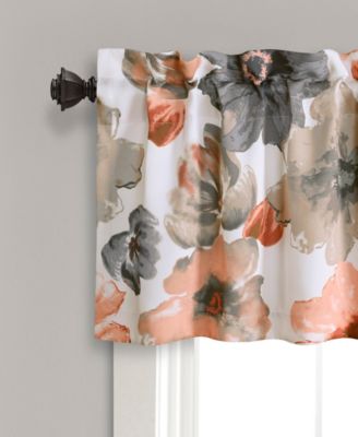 Lush Decor Allison Ruffle Light Filtering Curtain Panels, 40x84, Blush