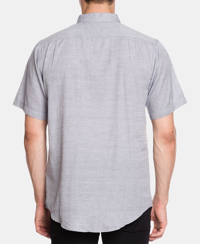 Ezekiel Men's Coyote Regular-Fit Herringbone Stripe Shirt - Macy's