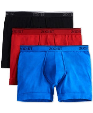 2(x)ist Men's Cotton Stretch Boxer Briefs 3-Pack