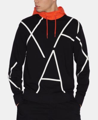 armani exchange orange hoodie