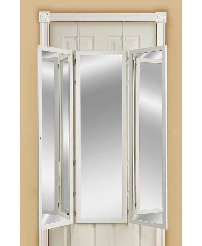 Mirrotek Over The Door Wall Mounted Triple View 3 Way Dressing