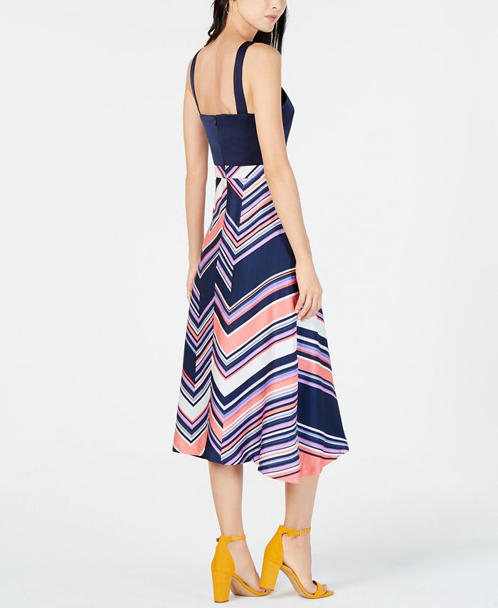 Trina Turk Arvida Striped Side-Cutout Dress - Macy's