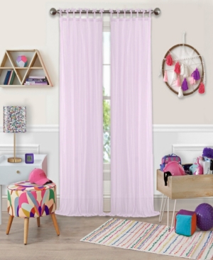 Elrene Greta 50" X 108" Crushed Sheer Curtain Panel In Soft Pink