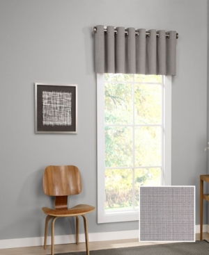 Eclipse Palisade Blackout Grommet Valance, 52" X 18" In Grey
