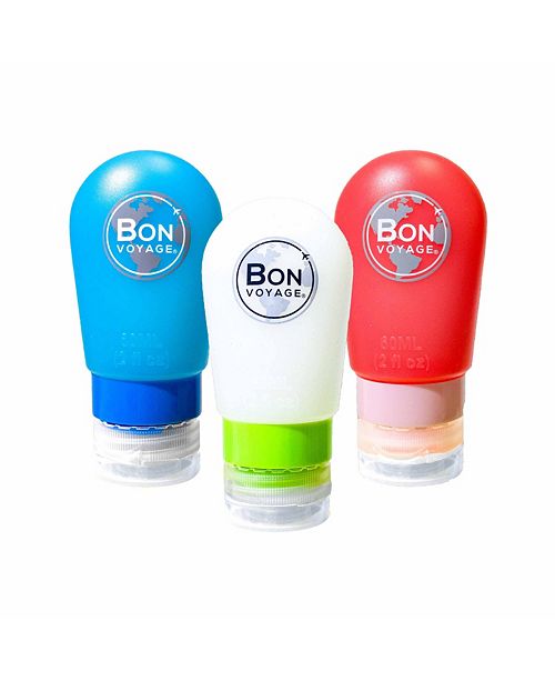 Bon Voyage 3Piece Travel Bottles Set & Reviews Travel Accessories