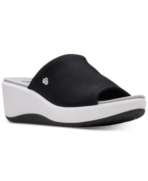 image of Clarks Women-s Cloudsteppers Step Cali Bay Slide Sandals Women-s Shoes