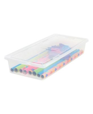 41 Quart Clear Storage Box, 1 Pack, Clear