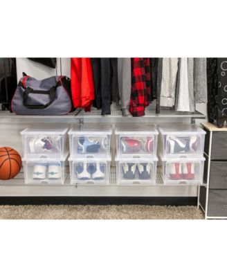 IRIS USA Iris Easy Access Men's Shoe Box, 2 Pack