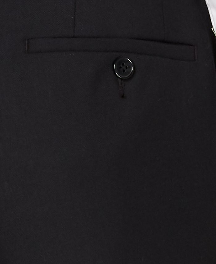 Michael Kors Men's Classic Fit Black Solid Suit - Macy's