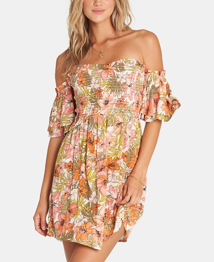 Billabong both ways store off the shoulder dress