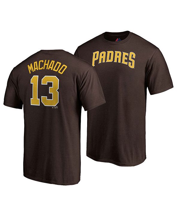 Majestic Men's Manny Machado San Diego Padres Official Player T-Shirt ...