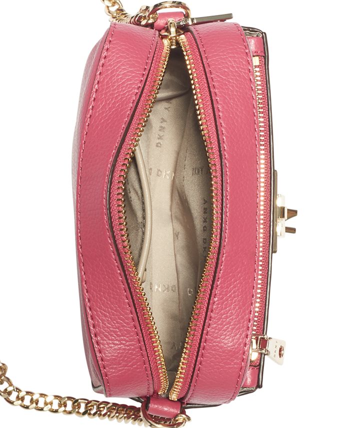 DKNY Elissa Pebble Leather Crossbody, Created for Macy's & Reviews ...