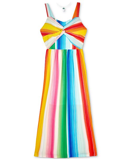 Bcx Big Girls Rainbow Stripe Maxi Dress Reviews All Girls