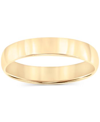 Macy's - 14k Gold Ring, 4mm Wedding Band