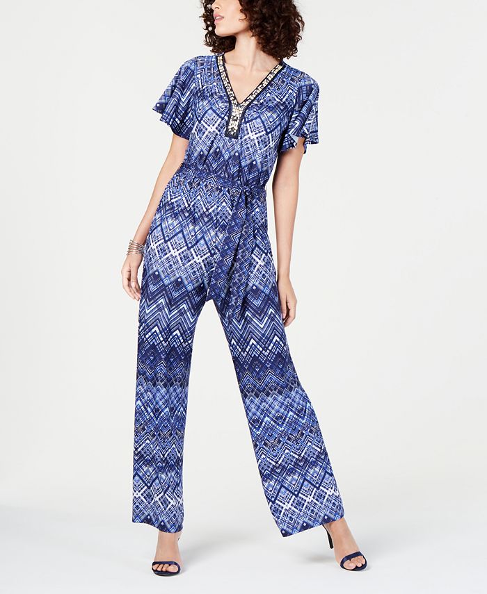flutter sleeve jumpsuit