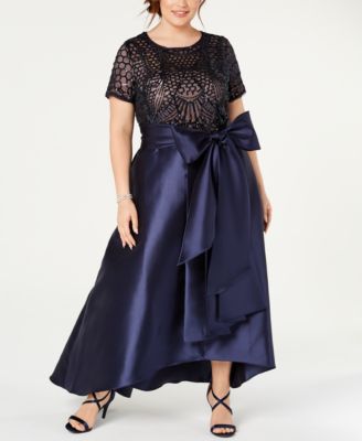 macys vestidos de fiesta plus size