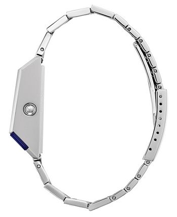 Bulova - Men's Digital Archive Computron Stainless Steel Bracelet Watch 31.1x40.3mm